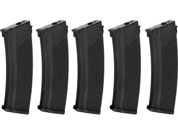 SPE Zásobník Mid-Cap pro AK (J-Series) - 5ks, černý, tlačný, ABS, 175bb, Specna Arms 01