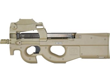 Airsoftový samopal FN P90 s kolimátorem - FDE, CyberGun