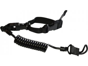 BAS / obecný dodavatel Pistolová šňůra model B - černá, CONQUER Tactical Gear 01