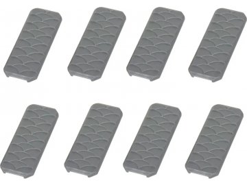 Nylonové krytky na M-Lok Typ 3 - 8ks, šedé, JJ Airsoft