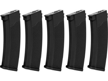 SPE Zásobník Mid-Cap pro AK (J-Series) - 5ks, černý, točný, ABS, 380bb, Specna Arms 01
