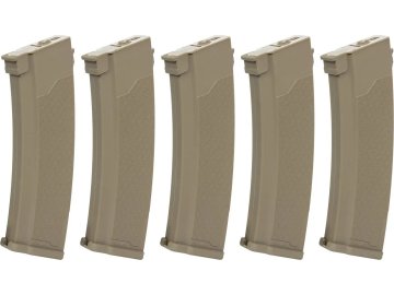 SPE Zásobník Mid-Cap pro AK (J-Series) - 5ks, pískový, točný, ABS, 380bb, Specna Arms 01