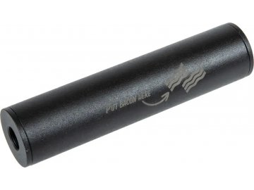 Tlumič Covert Tactical Standard "Put Bacon Here" 150x35mm - černý, kovový, Specna Arms