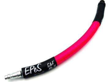 EPeS IGL Hadice HPA - QD samec + 1/8NPT - 20cm s opletem - růžový zvýrazňovač, EPeS Airsoft 01