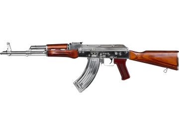 LCT Airsoftová zbraň LCKM - nerezová, teleskopická pažba, LCT 01