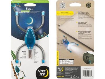 Nabíjecí Mikro svítilna Nite Ize BugLit® - Blue Charcoal, Nite Ize