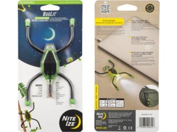 Nabíjecí Mikro svítilna Nite Ize BugLit® - Lime Black, Nite Ize