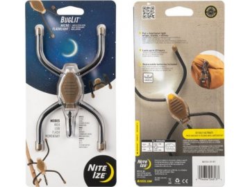 Mikro svítilna Nite Ize Buglit® - Coyote Black, Nite Ize