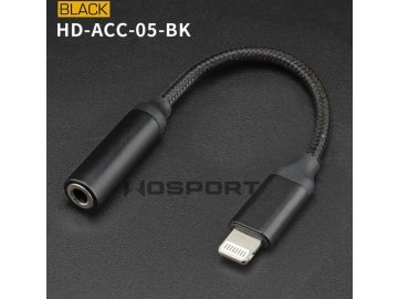 Prodlužovací kabel z Lightning na 3,5mm Jack - 12cm, Wosport