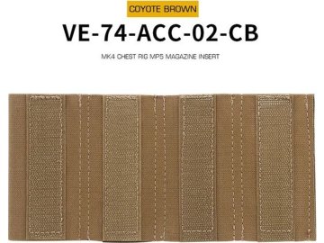 WSP Insert MK4 na 4x zásobník MP5 - coyote, Wosport 01