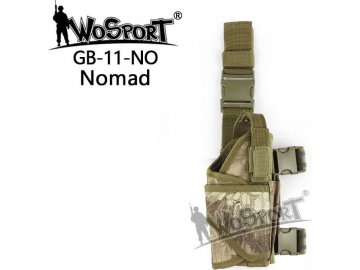 Taktické stehenní pouzdro TORNADO - Kryptek Nomad, Wosport