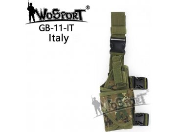 Taktické stehenní pouzdro TORNADO - MARPAT, Wosport