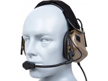 Taktický headset Gen 5 s montáží na helmu FAST - pískový TAN, Wosport