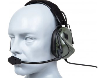 Taktický headset Gen 5 s montáží na helmu FAST - olivový, Wosport