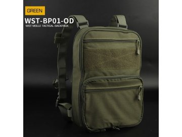 Batoh Tactical Flat Pack - olivový, Wosport