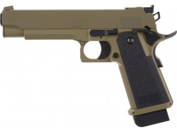 Airsoftová pistole AEP Hi-Capa - písková TAN, bez akumulátoru, CYMA, CM.128