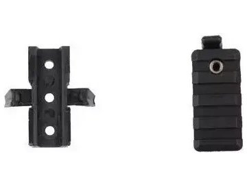 GFT Sada montážních lišt pro přilbu FAST -  černé, GFC 01