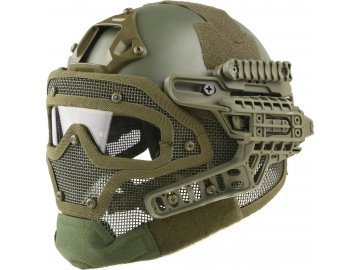 Bojová helma Gunner FAST MH (replika) - olivová OD, GFC