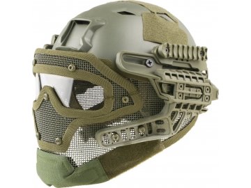 Bojová helma Gunner FAST BJ (replika) - olivová OD, GFC