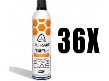 Plynová láhev ULTRAIR Orange Power Gas - 570ml, 164 PSI, 36ks, ASG