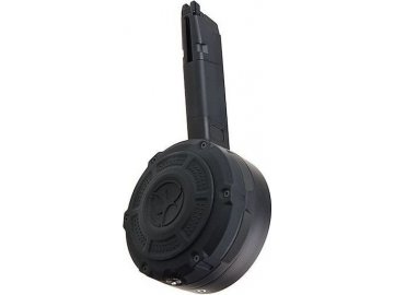 Bubnový zásobník DRUM pro AAP01 Assassin - černý, točný, 350bb, Action Army