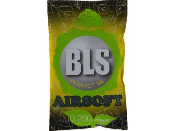 Airsoftové kuličky BLS Perfect BIO 0,25g, 4000bb, černé