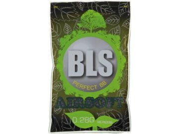 Airsoftové kuličky BLS Perfect BIO 0,28g, 3500bb, černé