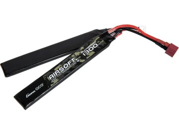 Gen Li-Pol akumulátor Gens ACE 7,4V 1300mAh 25C - Mini Tamiya, dva díly 01