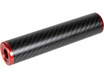 Karbonový tlumič 30x150mm - červený, Core Airsoft Italy