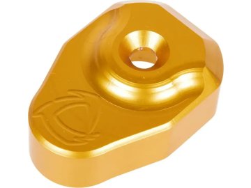 CRI CNC záslepka pažby Backstock pro M4/M16 AEG/HPA - zlatá, Core Airsoft Italy 01