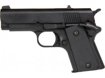 Airsoftová pistole 797 (AM.45) - černá, kovový závěr, GBB, DBoys/Double Bell