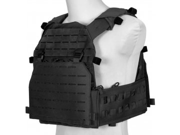 SET taktické vesty Advanced Laser-Cut - černá, včetně příslušenství, GFC