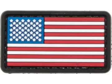 3D nášivka vlajka USA - barevná, GFC