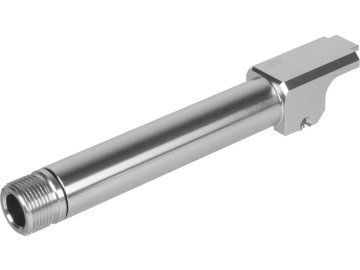 NBA Vnější hlaveň "2 Way Fixed" Non-Recoiling pro G19 Gen4 - stříbrná, NineBall 01