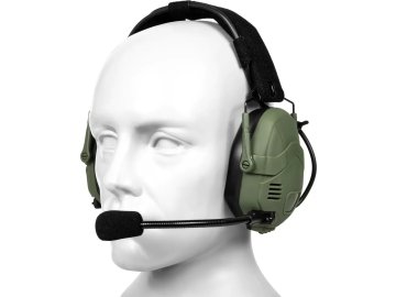 SPE Taktický aktivní headset HD-16 Bluetooth - olivový OD, Specna Arms 01