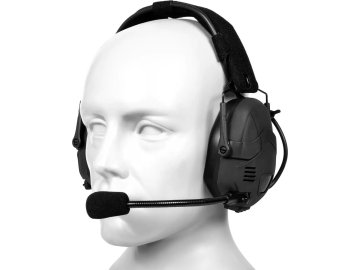 SPE Taktický aktivní headset HD-16 Bluetooth - černý, Specna Arms 01