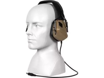 Taktický headset ERM - pískový TAN, Specna Arms