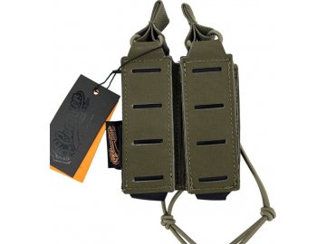 Otevřená MOLLE sumka na 2x pistolový zásobník - Ranger Green, CONQUER Tactical Gear