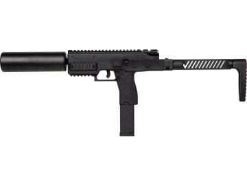 VRK Airsoftový samopal VMP-1 s tlumičem - černý, 2x zásobník, GBB, VORSK 01