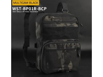 Batoh Tactical Flat Pack až 9,6L - MC Black, Wosport
