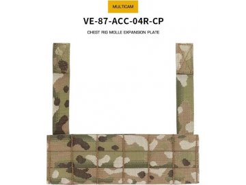 Jednoduchý Chest Rig s MOLLE Expansion panel - MC, Wosport