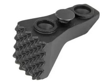 5KU CNC doraz na předpažbí na KeyMod - černý, 5KU 01