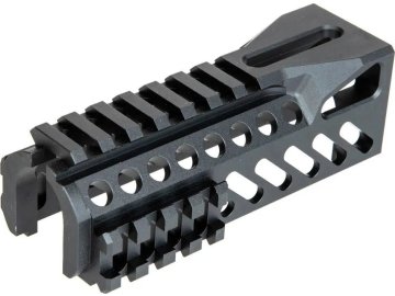 5KU Hliníkový spodní díl předpažbí B-11 pro AKS-74U (DBoys, LCT, GHK) - černý, 5KU 01