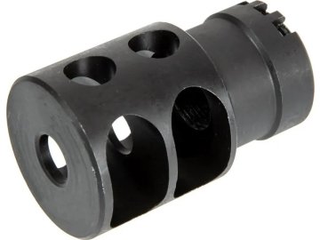 5KU Ocelový kompenzátor K-2 - černý, 24mm pravotočivý, 5KU 01