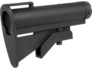 CYM Výsuvná pažba s tubusem pro M4/M733/CAR-15/XM177 - černá, CYMA 01