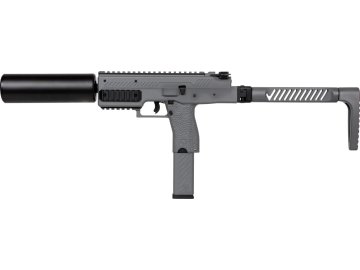 VRK Airsoftový samopal VMP-1 s tlumičem - šedý, 2x zásobník, GBB, VORSK 01