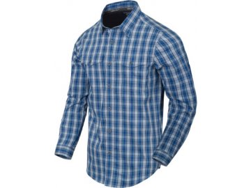 Košile COVERT Concealed Carry, dlouhý rukáv - Ozark Blue Plaid, Helikon-Tex