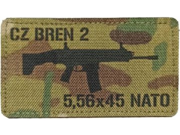 Textilní nášivka CZ 805 BREN 2 5,56x45 NATO - MC, A.C.M.