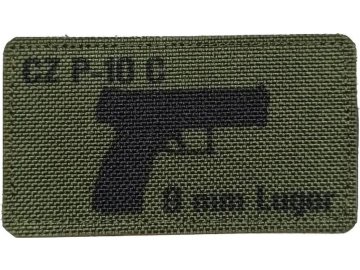Textilní nášivka CZ P-10 C 9mm - Zelená, A.C.M.