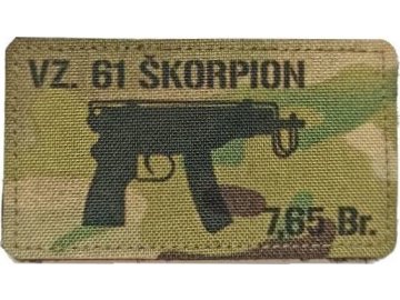 Textilní nášivka VZ 61 ŠKORPION 7,65 Br - MC, A.C.M.